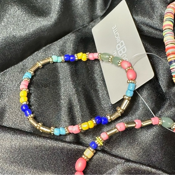 Bijou Brigitte 4pc Colorful Beaded Bracelet Set – Stretch Stack NWT - Picture 8 of 11